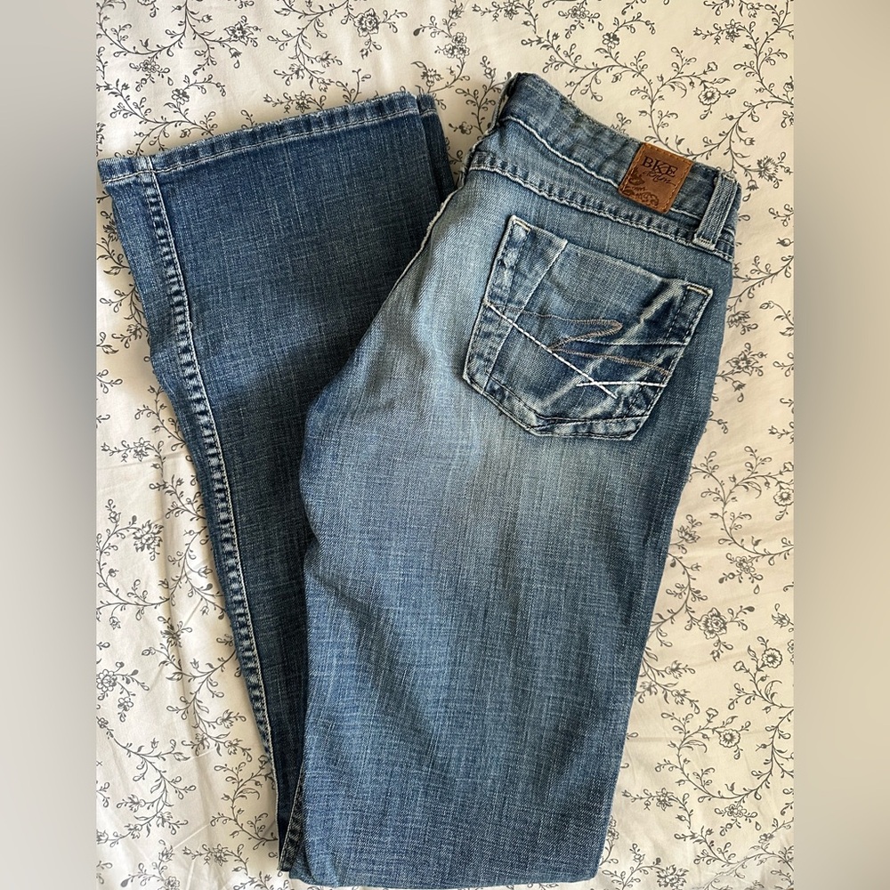 BKE Hannah Boot Mid-Blue Denim Jeans - Picture 3 of 3